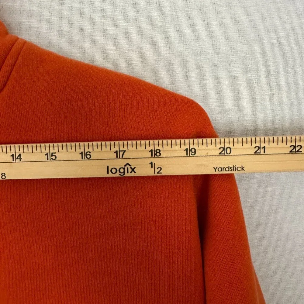 LADY FOOD LOCKER SPORT WOMEN'S FLEECE 3/4 ZIP PULLOVER KANGAROO POCKETS VTG M - Picture 5 of 8